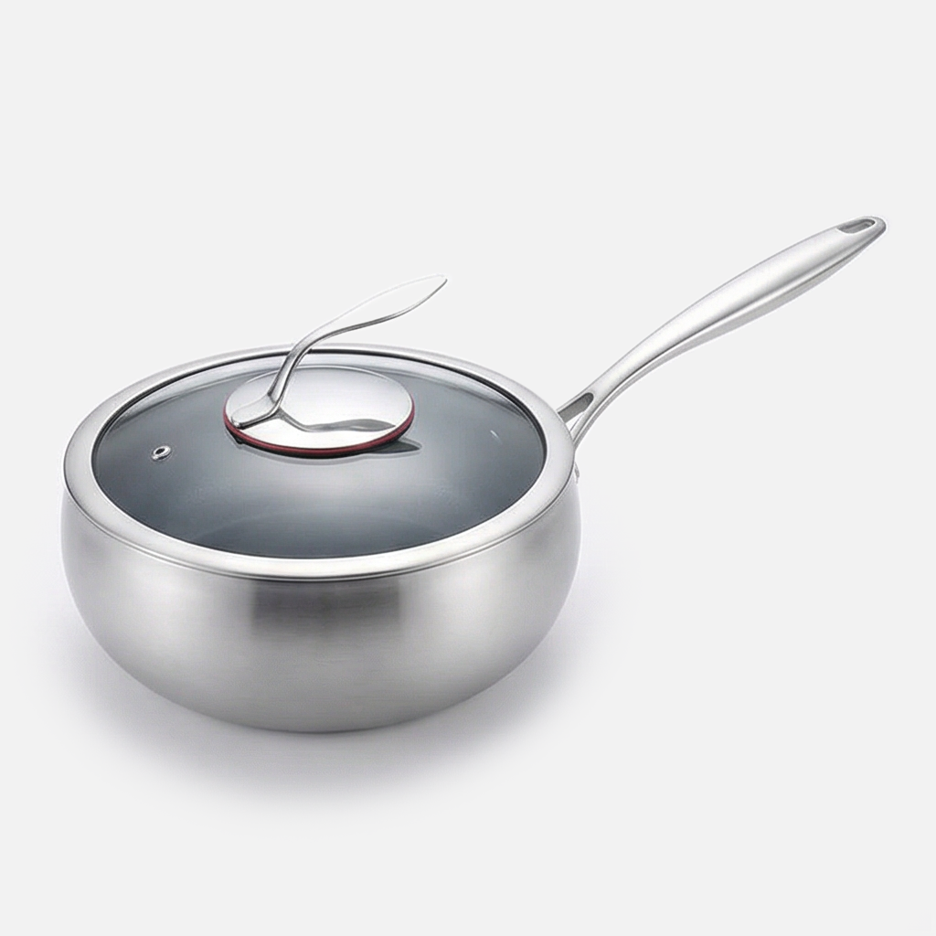 Rick Cooks | Stainless Steel Cooking Pot with Non-Stick Surface