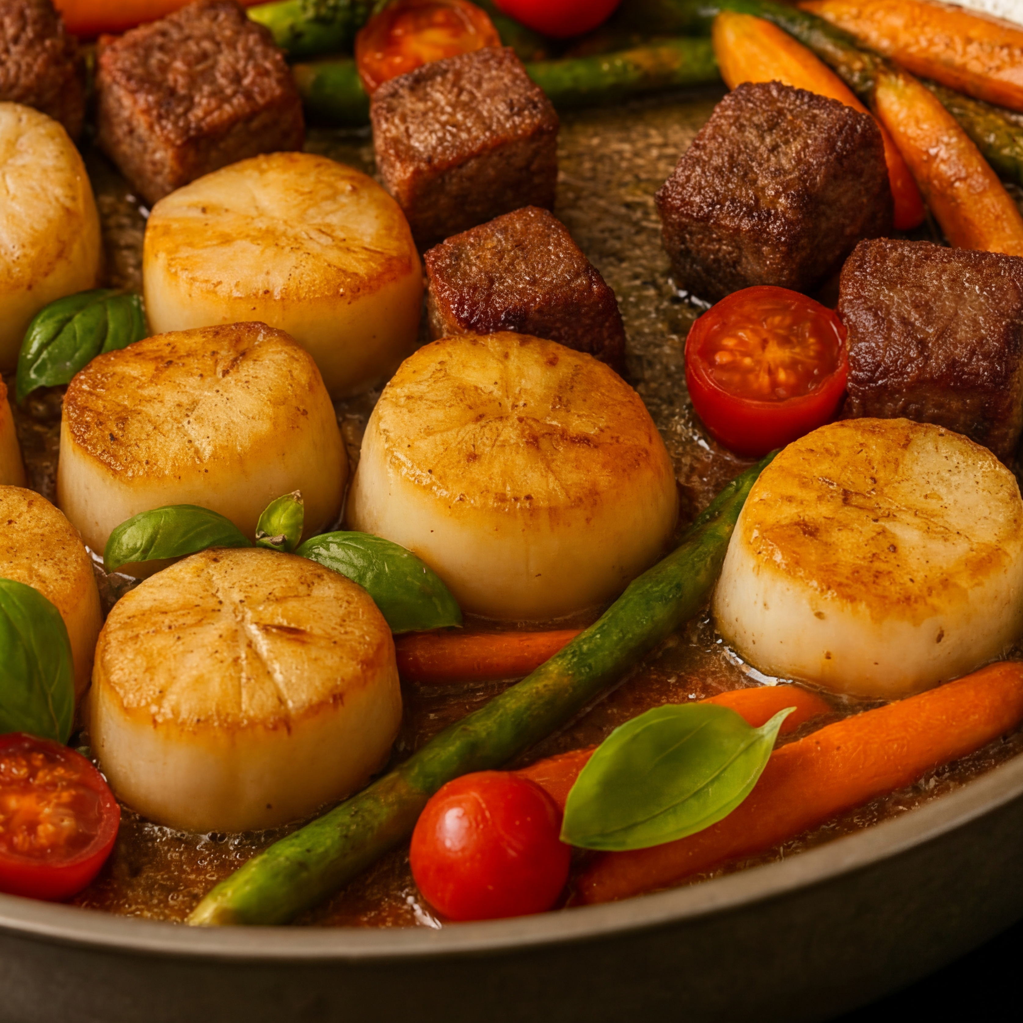 Rick Cooks | Stainless Steel and Titanium High Pan with Refined Finish