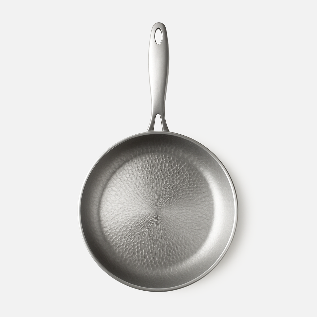 Rick Cooks | Stainless Steel and Titanium High Pan with Refined Finish