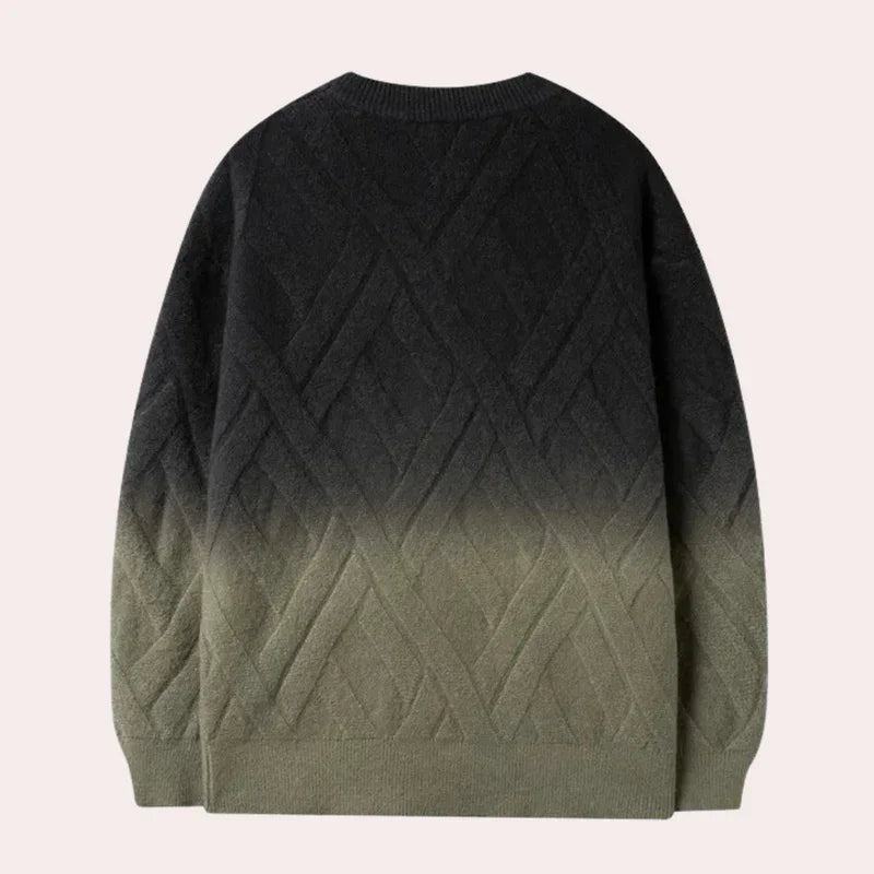 Ombre Rundhalsad tröja för Män | Mönstrad