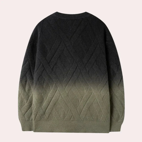 Ombre Rundhalsad tröja för Män | Mönstrad