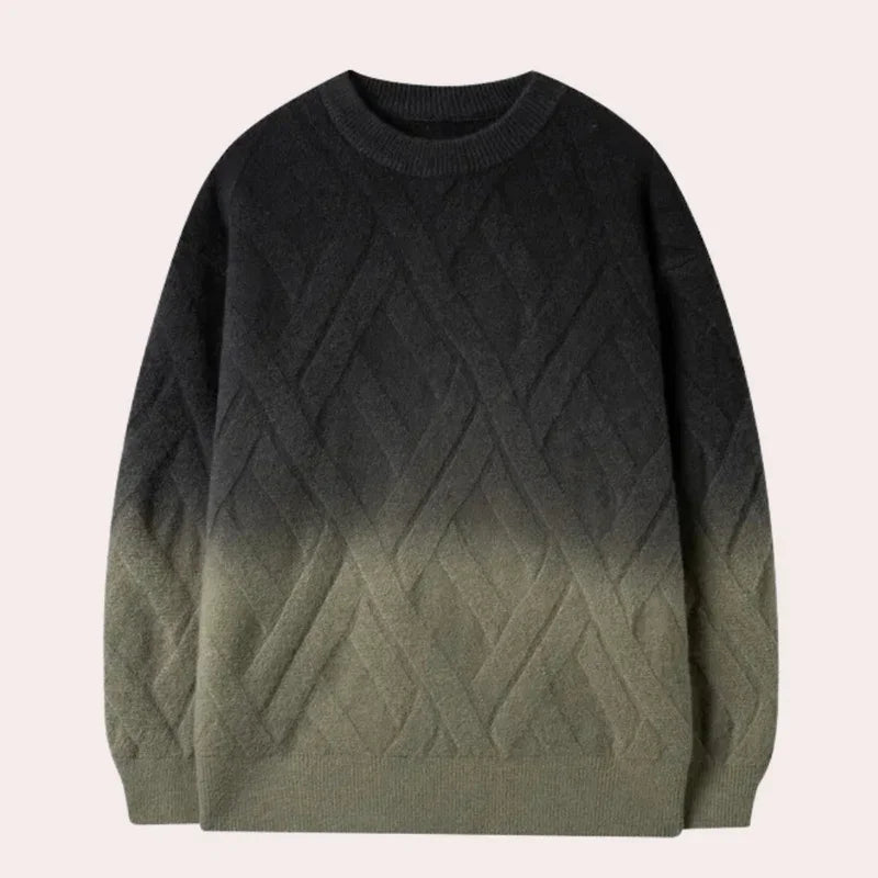 Ombre Rundhalsad tröja för Män | Mönstrad