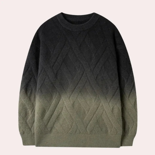 Ombre Rundhalsad tröja för Män | Mönstrad