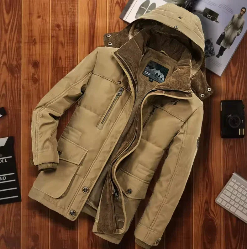 Herrvinterjacka | med huva